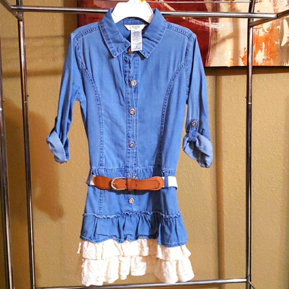 Guess Jean dress little girl size 6X